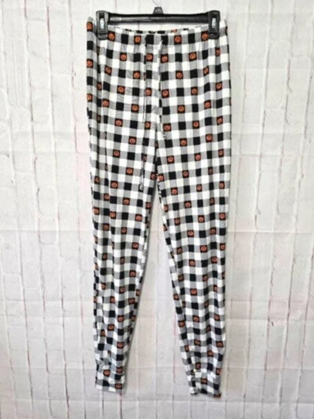 Buffalo plaid Halloween pumpkin buttery soft Leggings